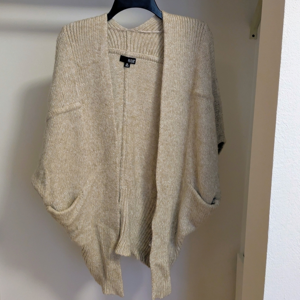 a.n.a Beige Cardigan Sweater Size Xs